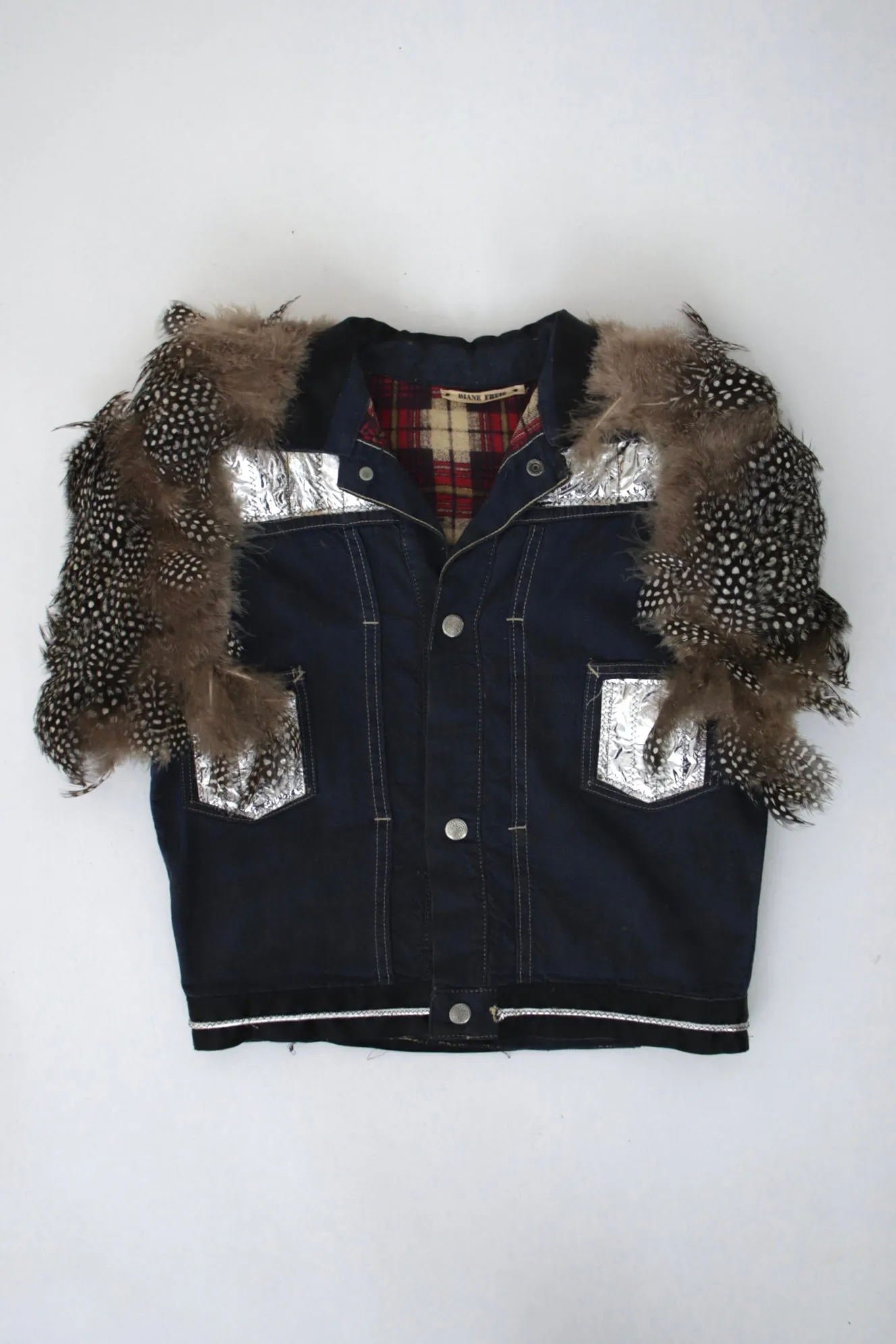 1970s Diane Freis Metallic Applique Vest*
