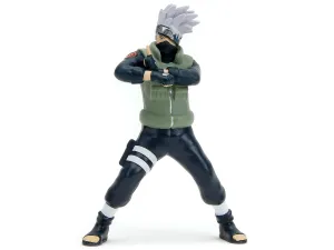 1993 Mazda RX-7 Dark Blue with Green Hood and Kakashi Hatake Diecast Figure "Naruto Shippuden" (2009-2017) TV Series "Anime Hollywood Rides" Series 1/24 Diecast Model Car by Jada