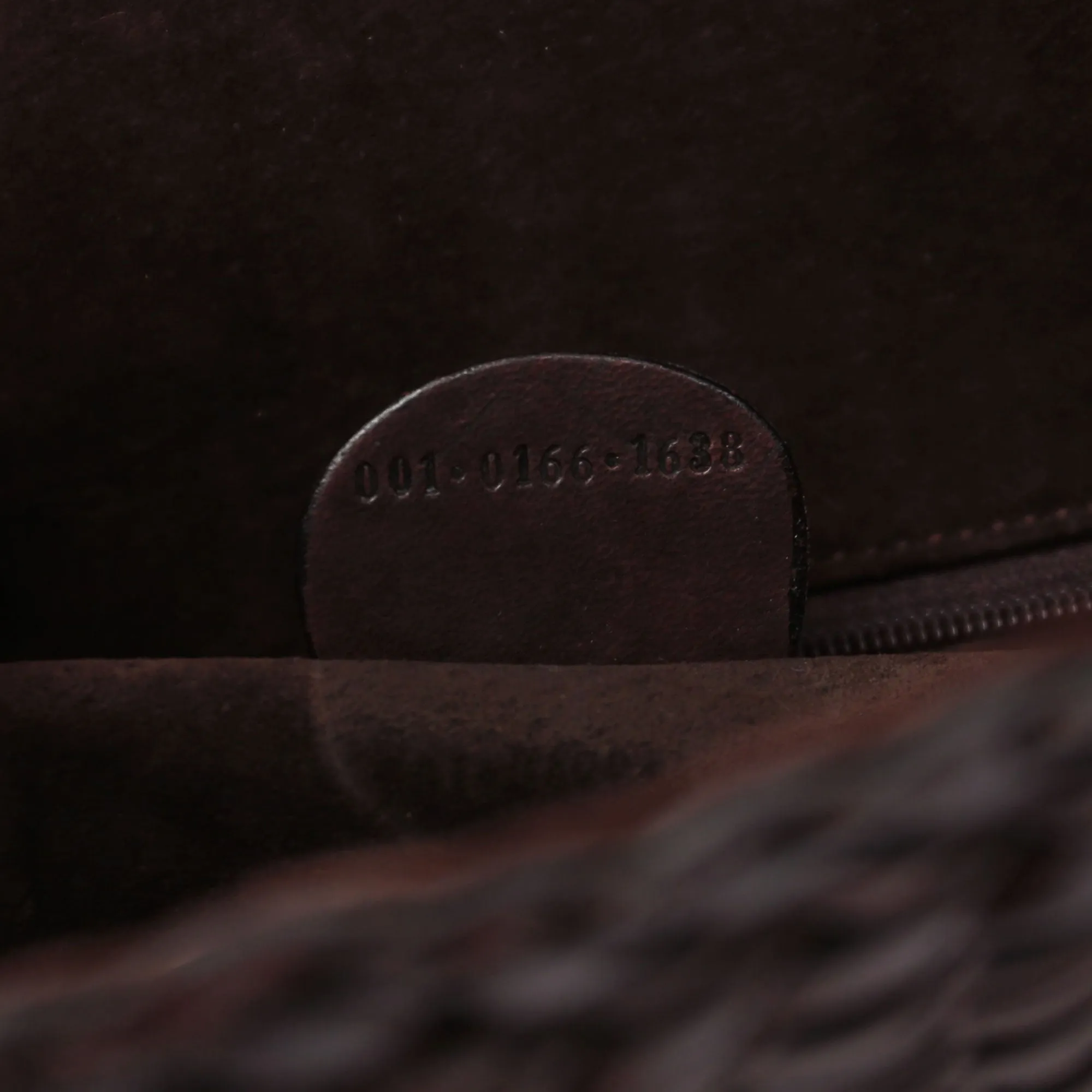 1996 Brown Woven Bamboo 2-Way Bag