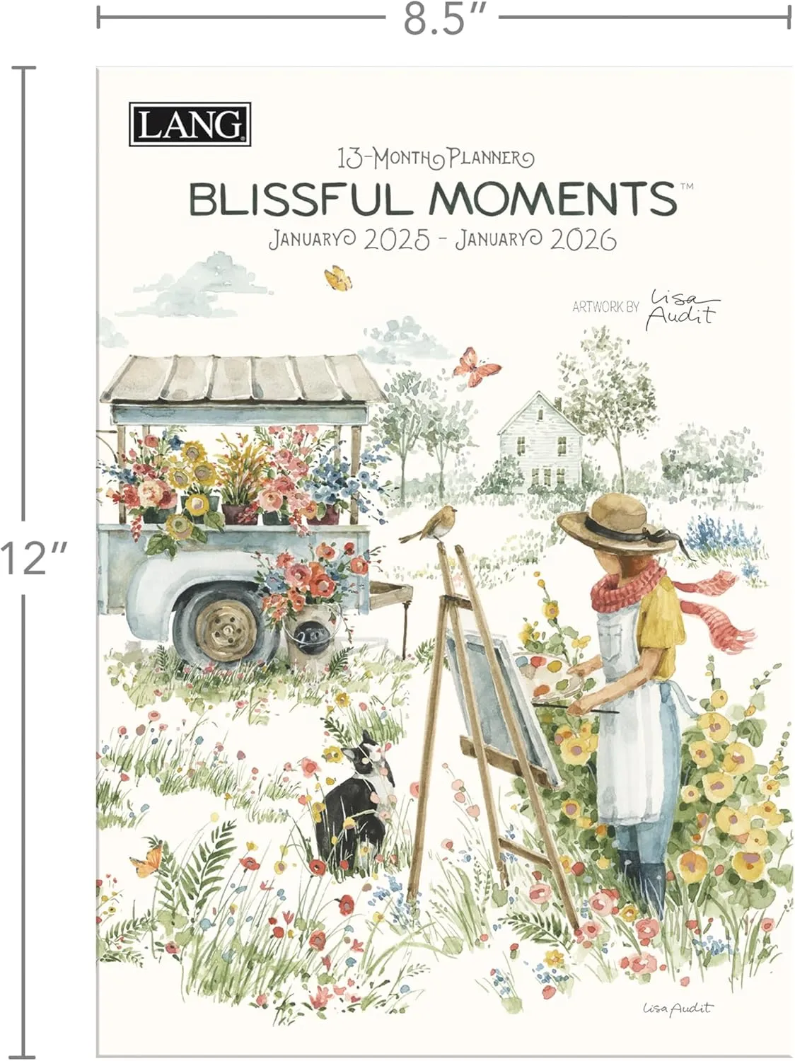 2025 Lang Monthly Planner - Blissful Moments