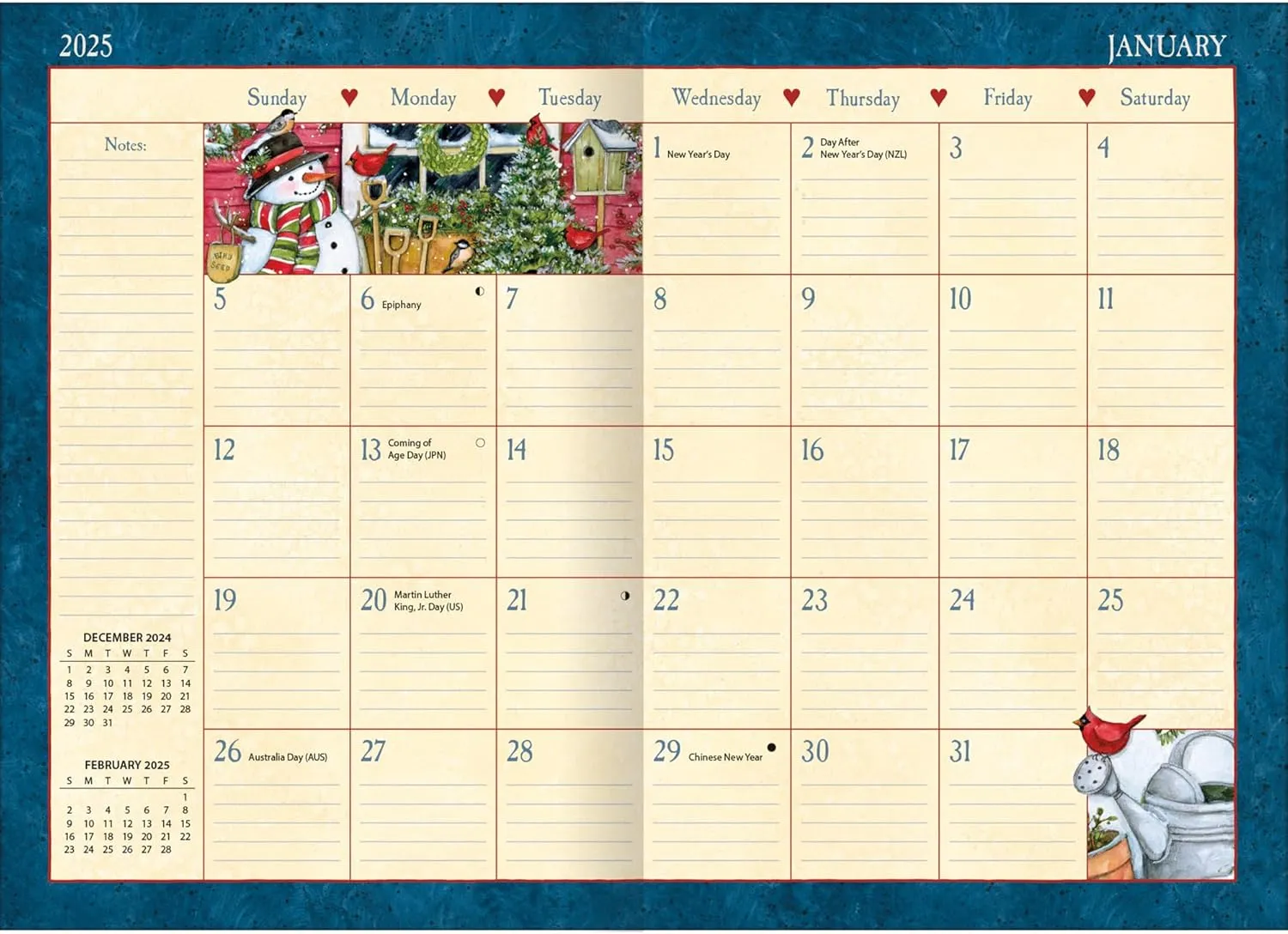 2025 Lang Monthly Planner - Heart & Home
