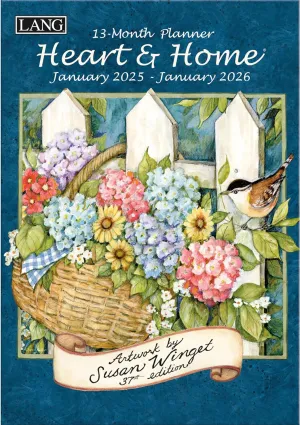 2025 Lang Monthly Planner - Heart & Home