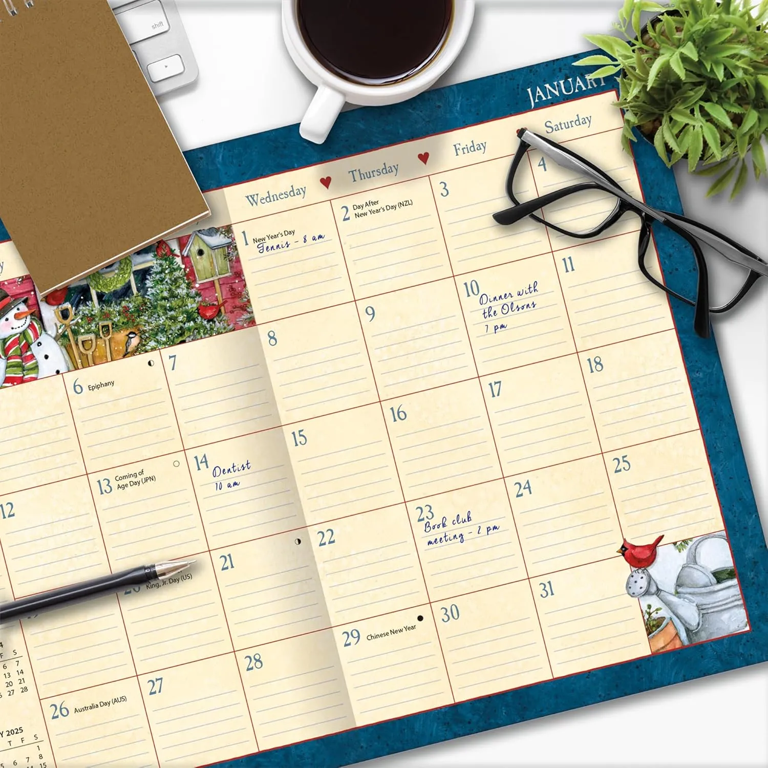 2025 Lang Monthly Planner - Heart & Home