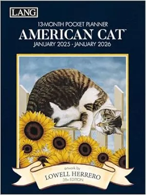 2025 Lang Monthly Pocket Planner - American Cat