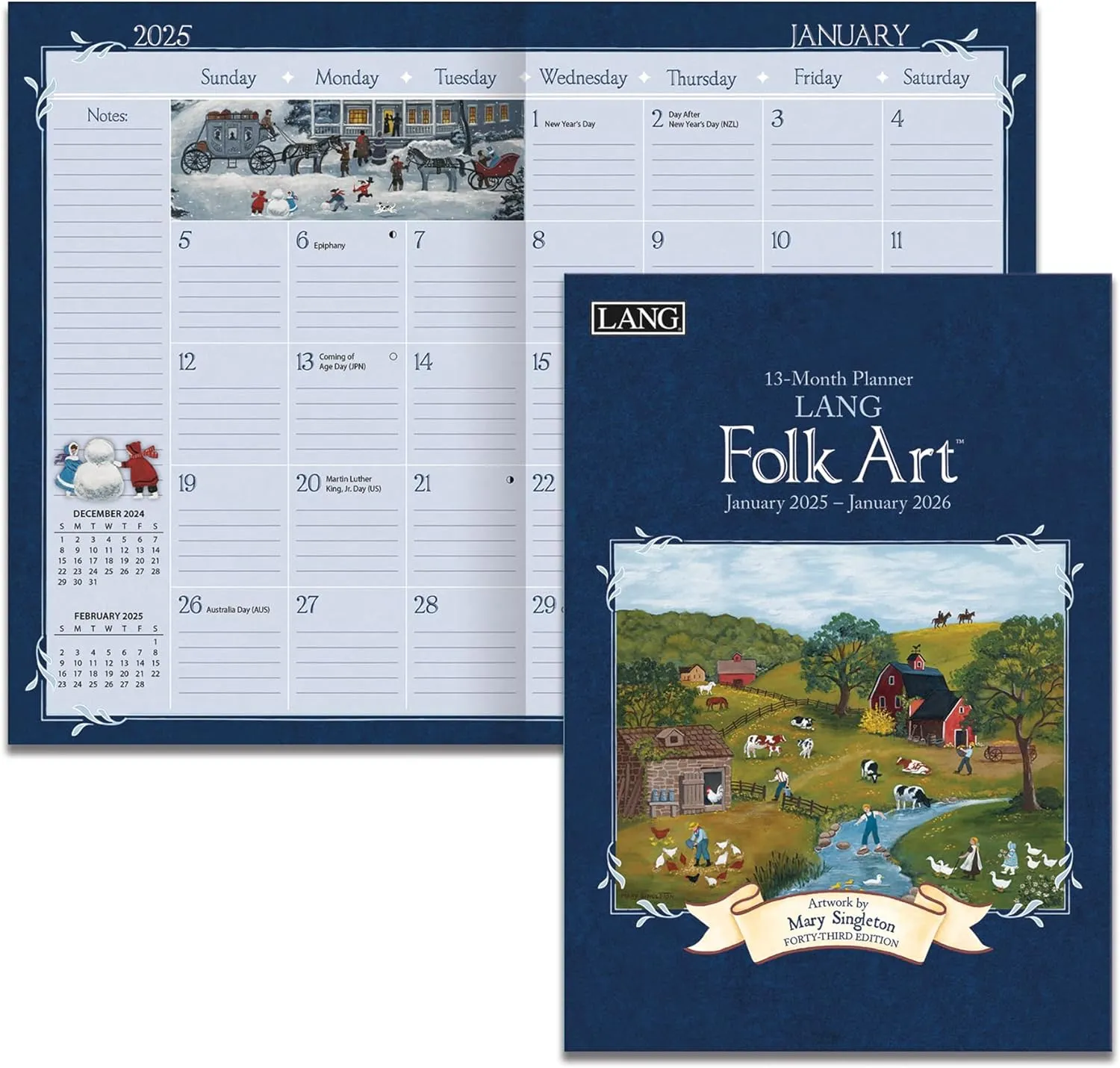 2025 Lang Monthly Pocket Planner - Lang Folk Art