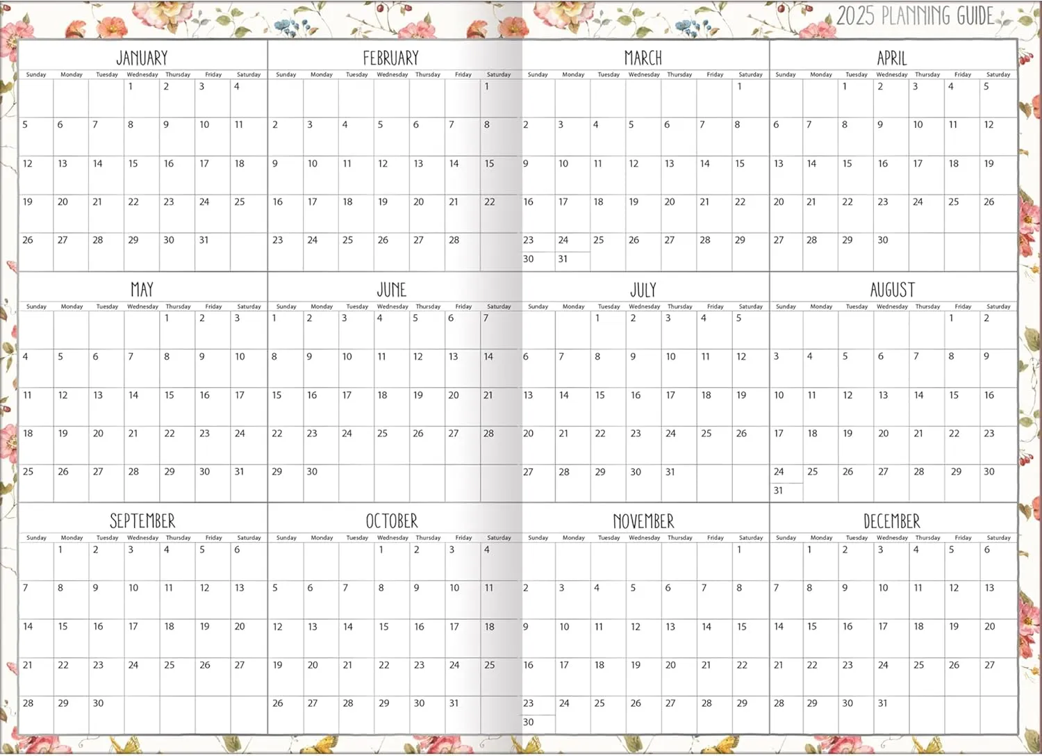 2025 Lang Monthly Pocket Planner - Watercolor Seasons