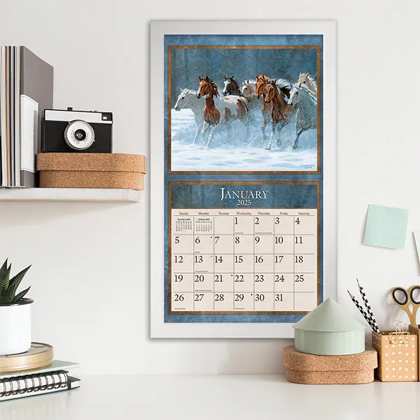 2025 Lang Wall Calendar - Horses in the Mist