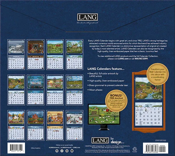 2025 Lang Wall Calendar - Lang Folk Art