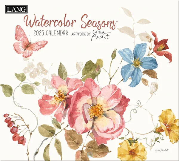 2025 Lang Wall Calendar - Watercolor Seasons