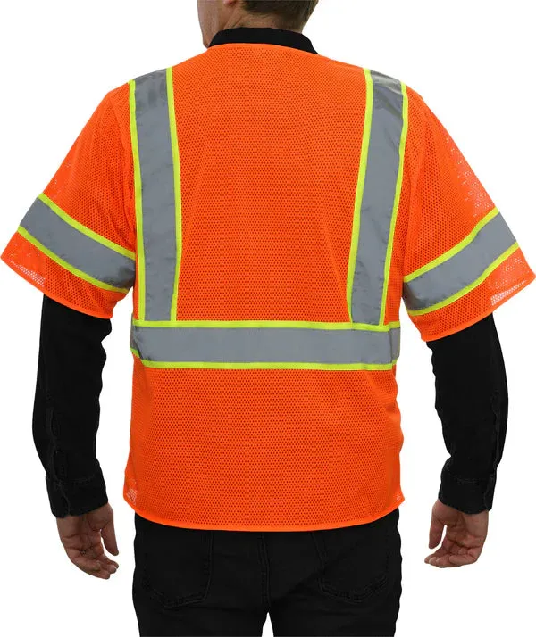 24-588 Economy Safety Vest w/ Contrasting Tape