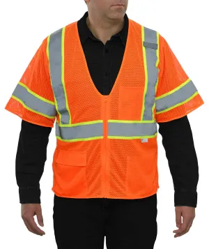 24-588 Economy Safety Vest w/ Contrasting Tape
