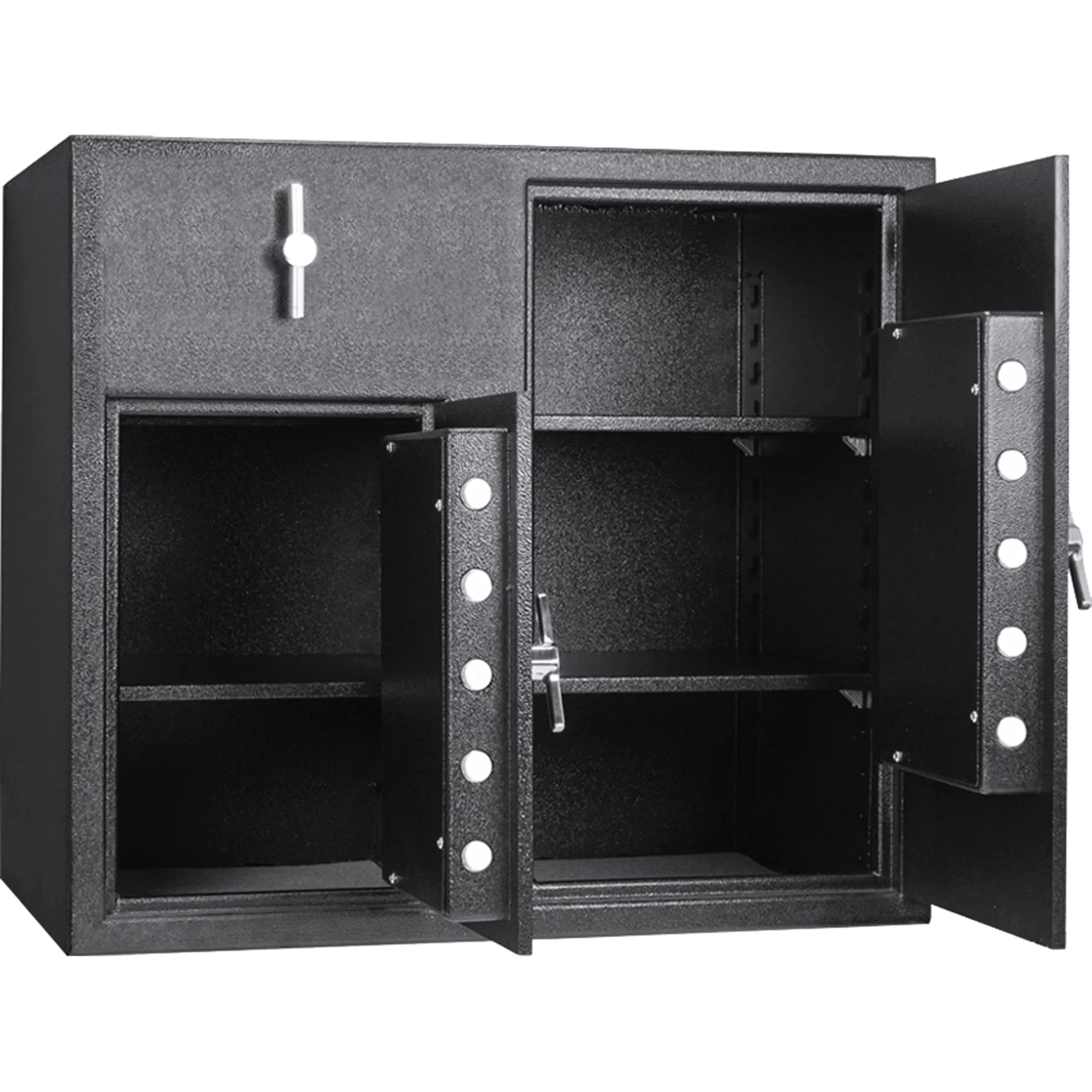 2.58/4.68 Cu. ft Dual Compartment Rotary Hopper Keypad Depository Safe | AX13522