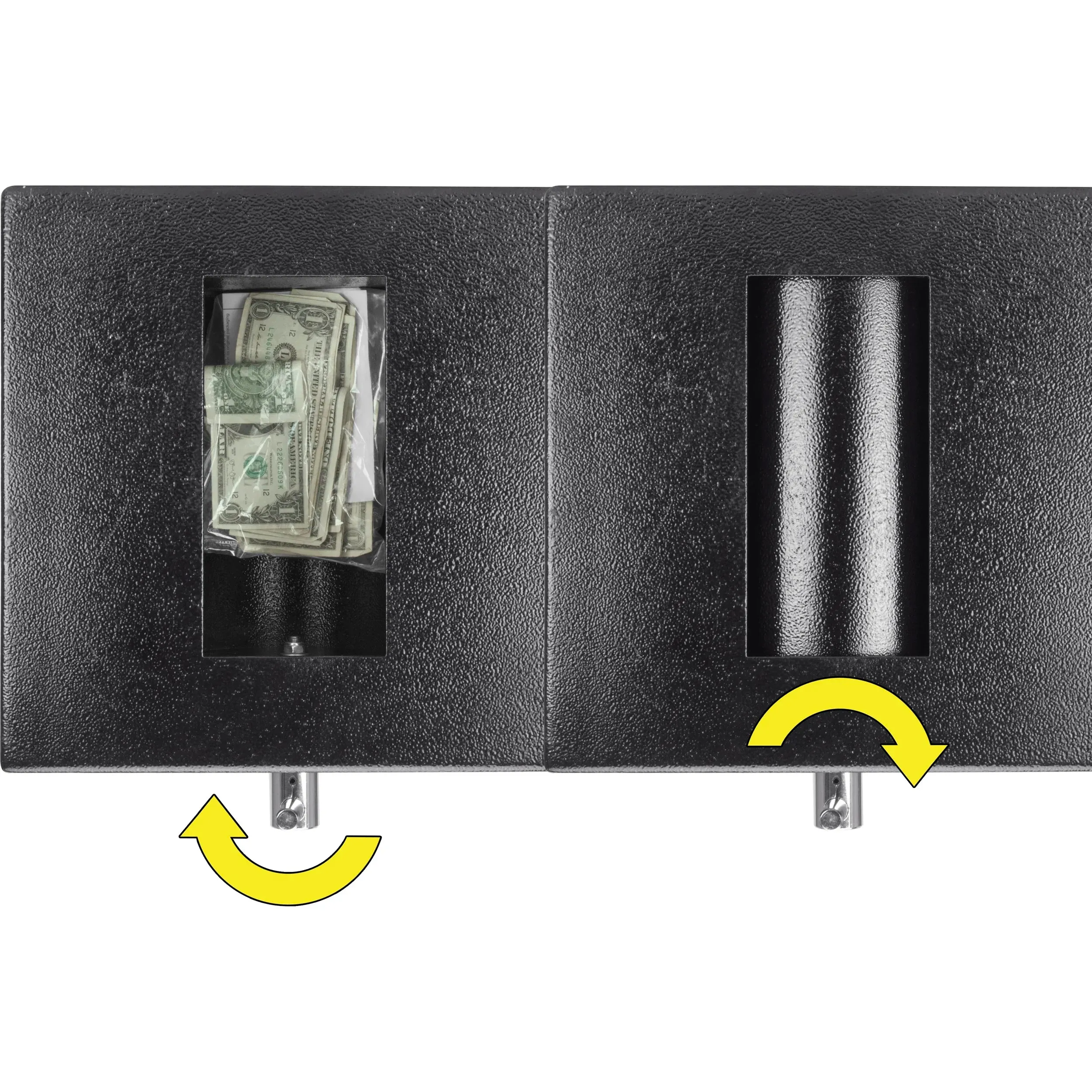 2.58/4.68 Cu. ft Dual Compartment Rotary Hopper Keypad Depository Safe | AX13522