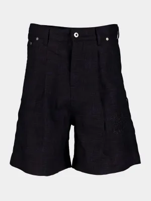 90s Logo Linen Shorts