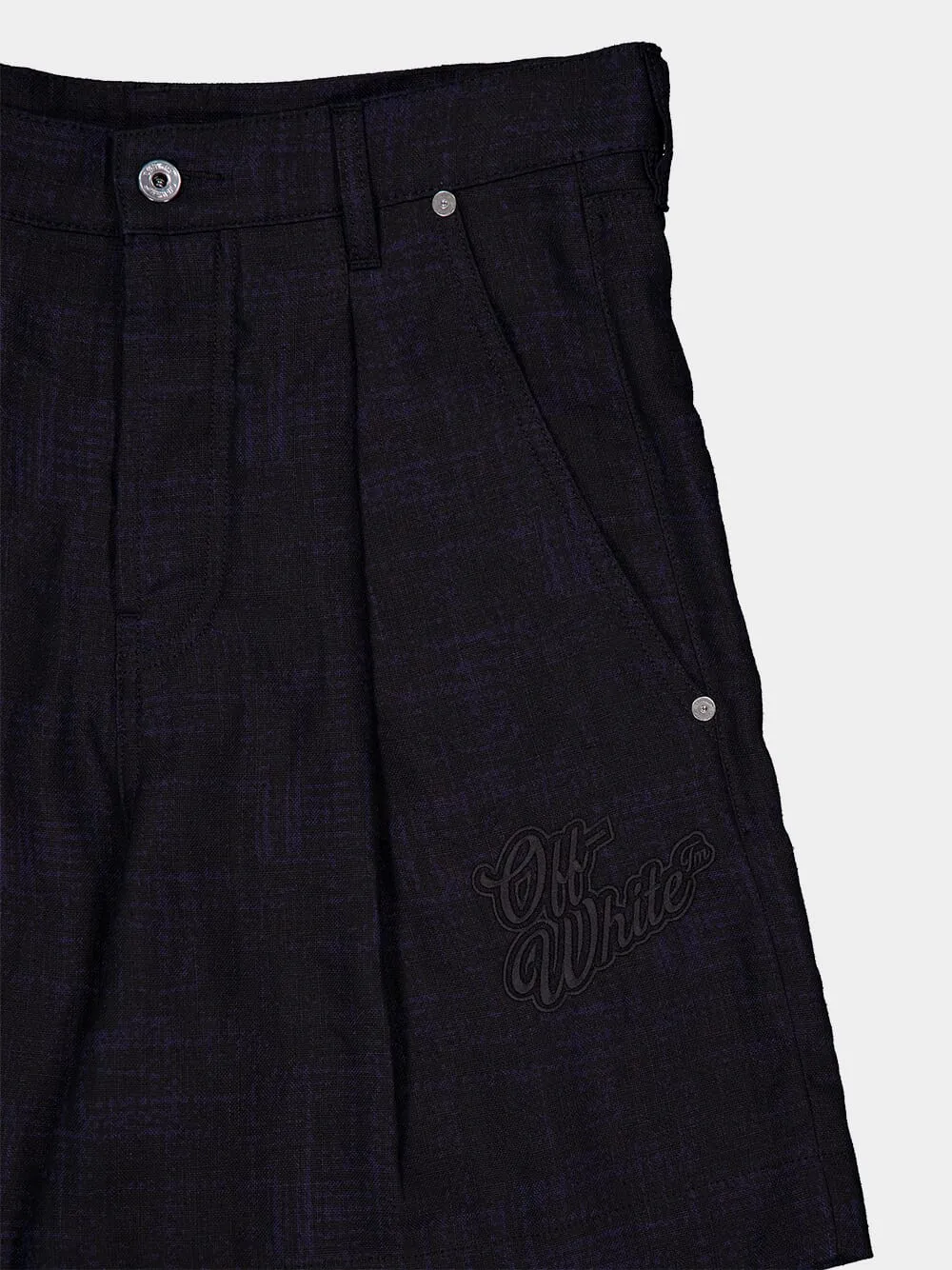 90s Logo Linen Shorts