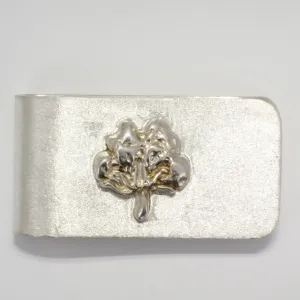 925 Sterling Silver Cotton Boll Money Clip