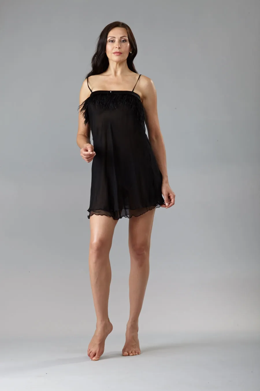 9500-Short & 9501-Long chiffon nightgown