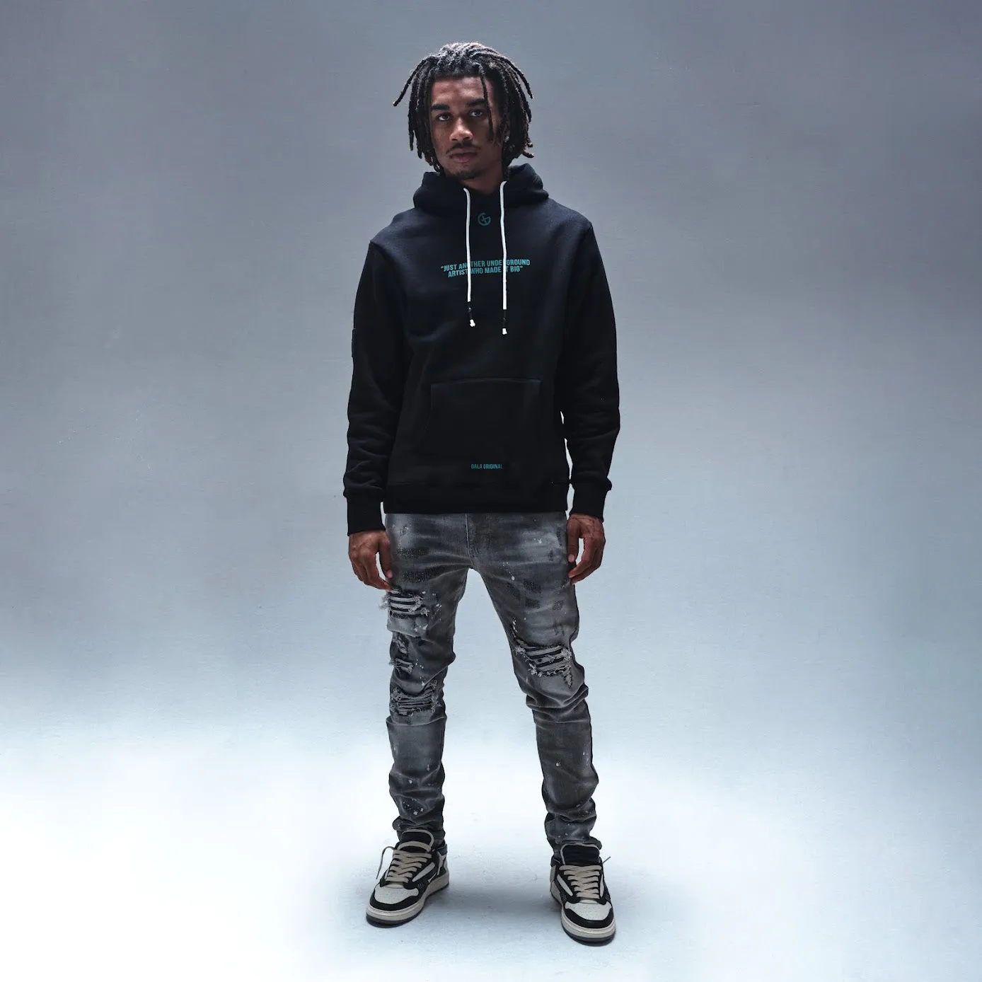 ABSTRACT HOODIE (BLACK)