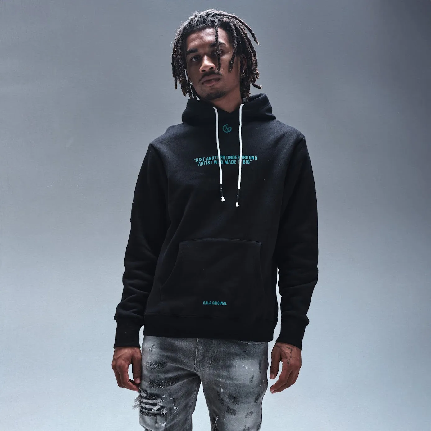 ABSTRACT HOODIE (BLACK)