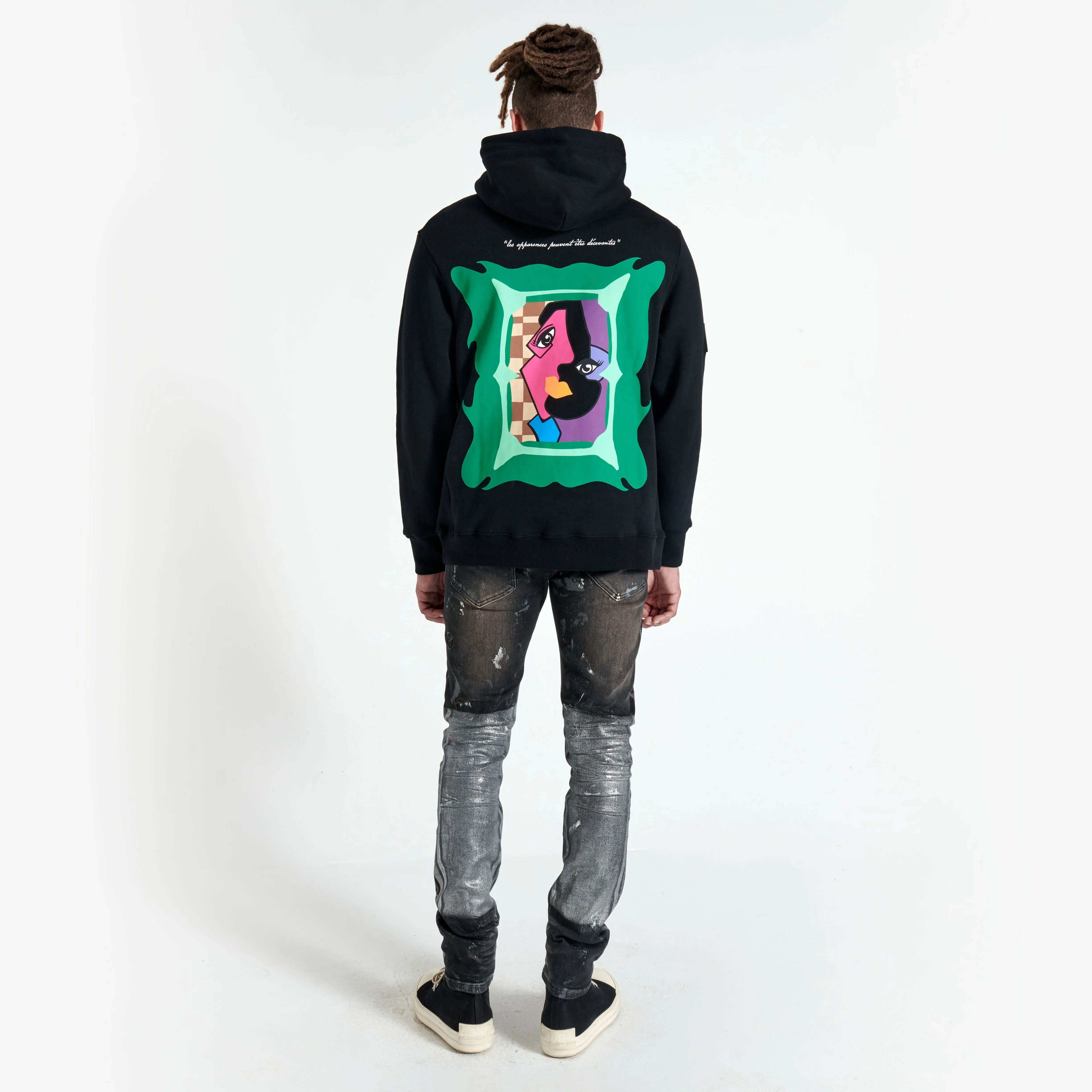 ABSTRACT HOODIE (BLACK)
