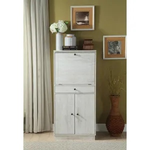ACME Wiesta Wine Cabinet in Antique White YF