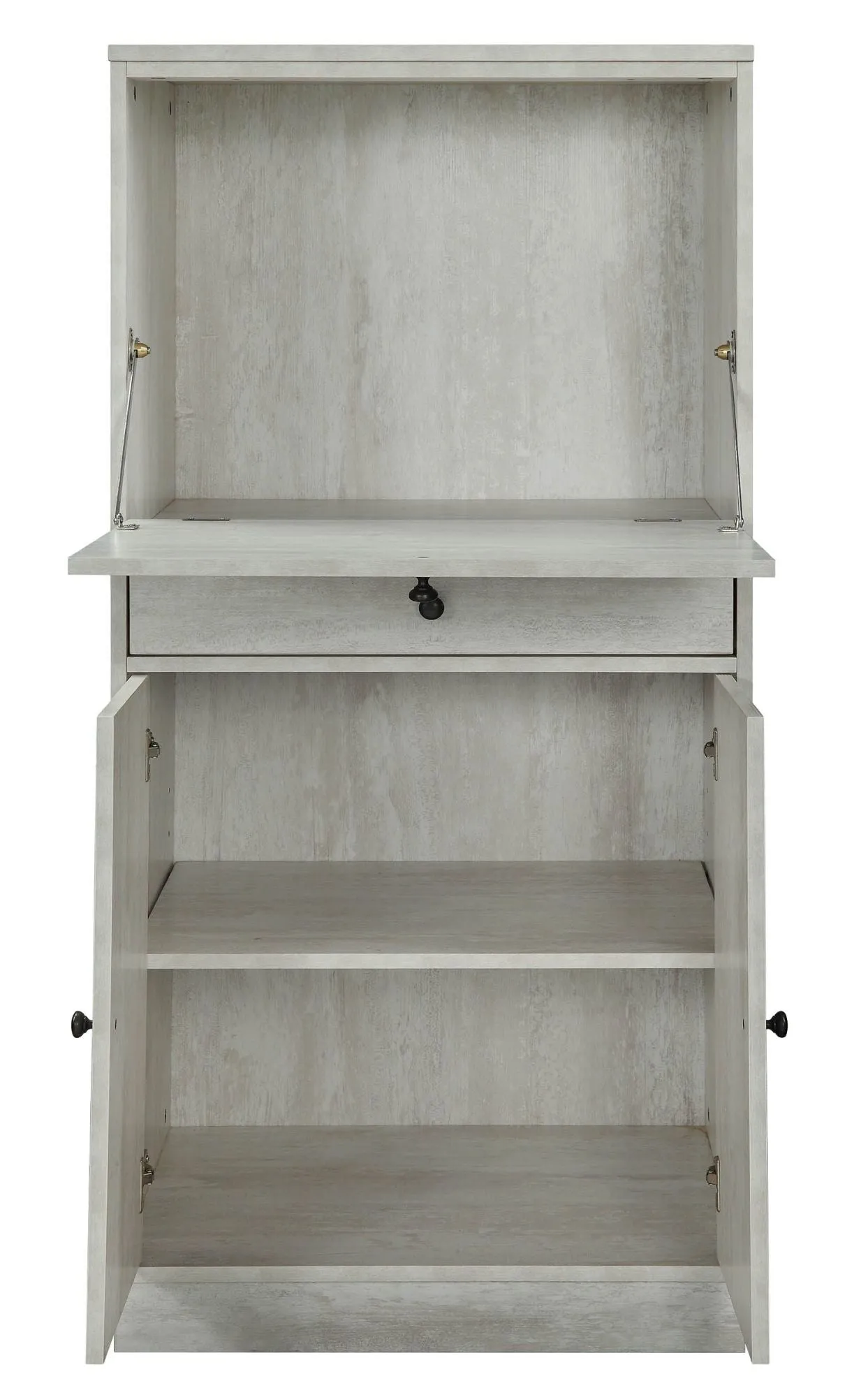 ACME Wiesta Wine Cabinet in Antique White YF