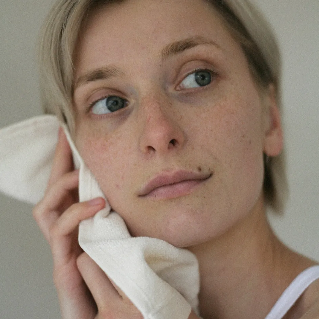 AGNES FACE CLOTH - IVORY