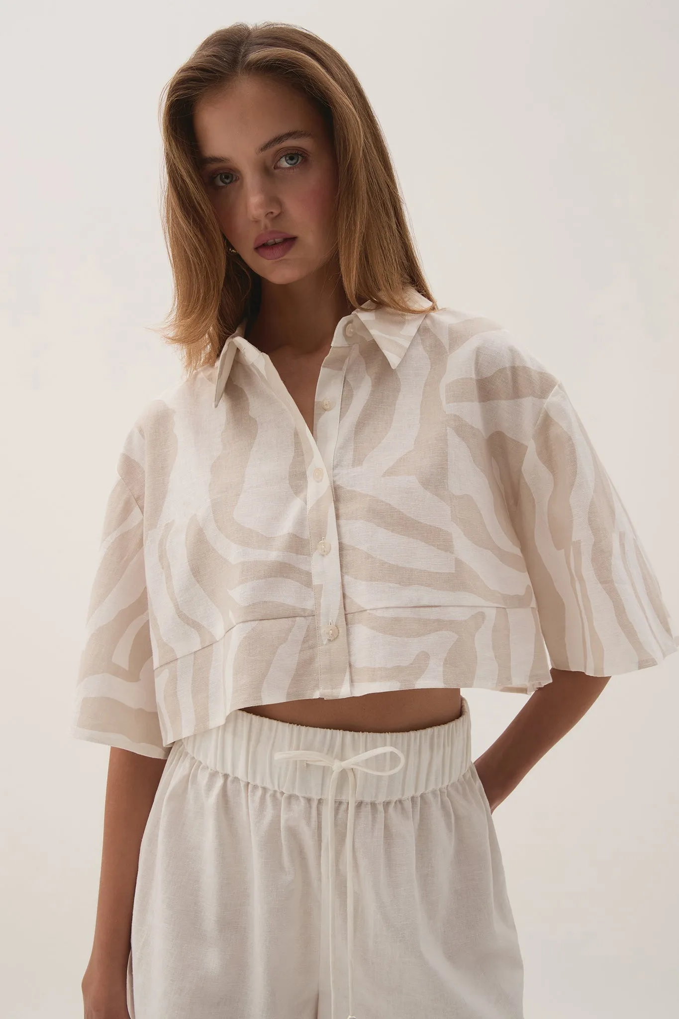 Airlie Cropped Shirt