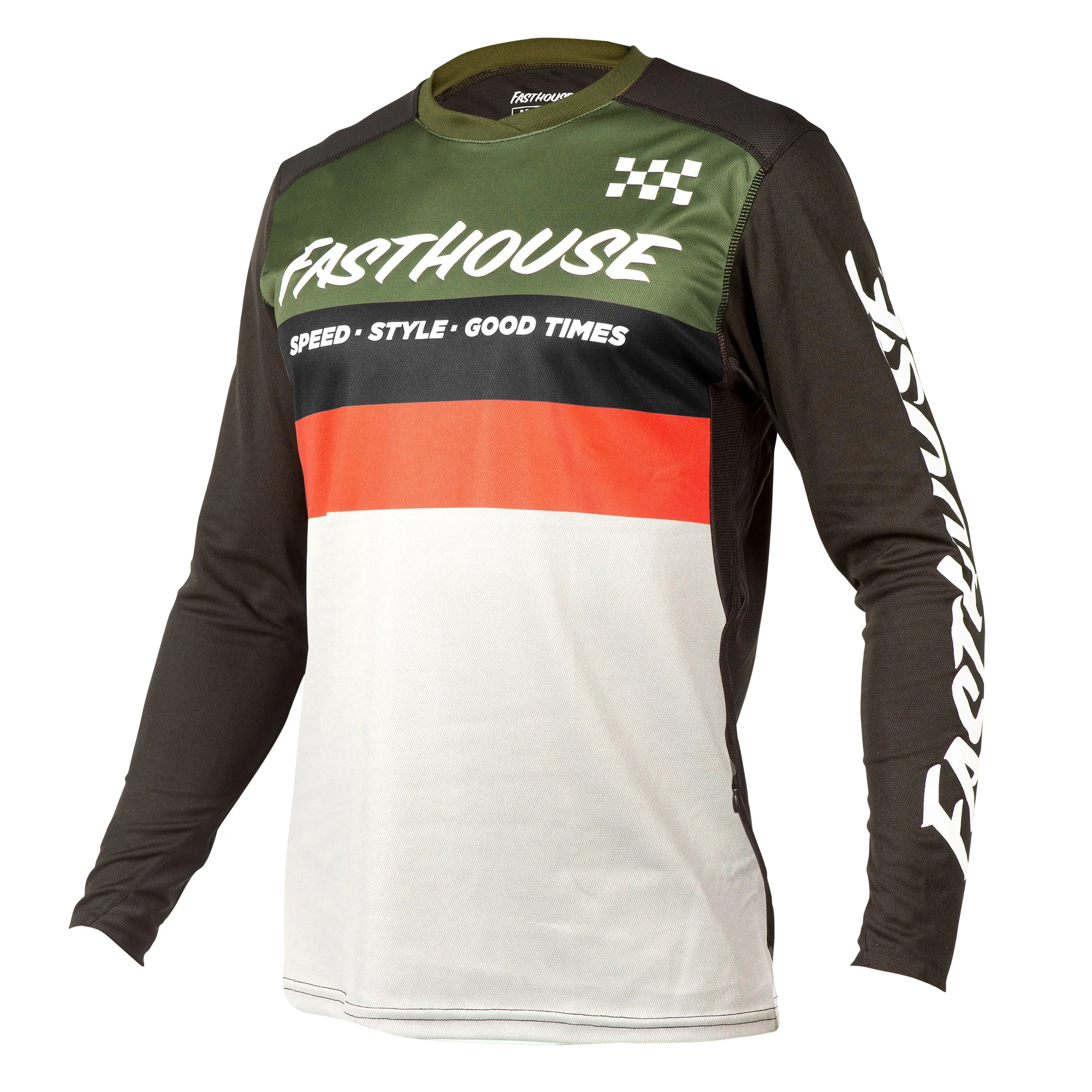 Alloy Kilo LS Jersey - Olive/White