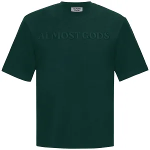 ALMOST GODS EMBOSSED KNIT TEE (PINE)
