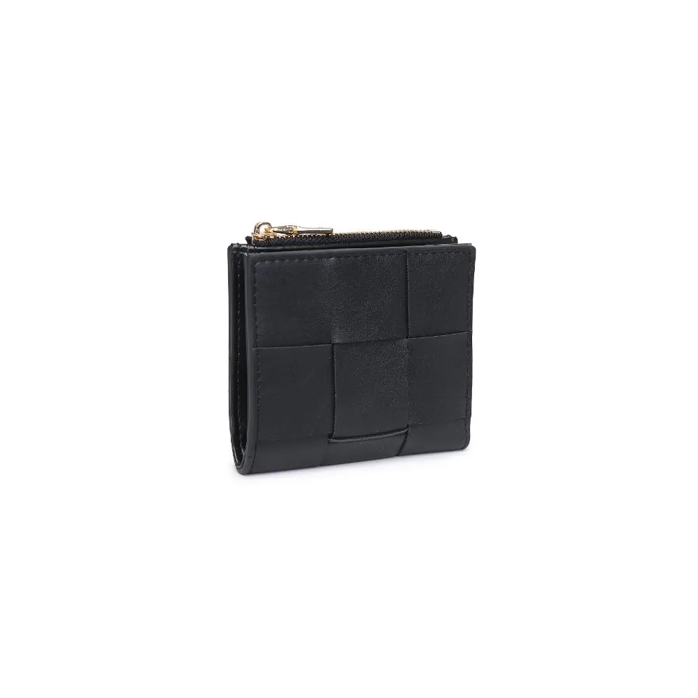 Amelie Woven Card Holder- Black