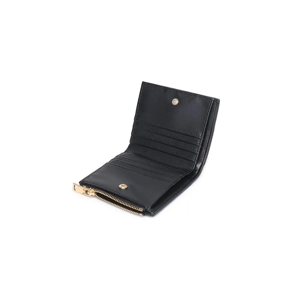 Amelie Woven Card Holder- Black