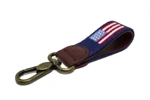 AMERICAN FLAG NEEDLEPOINT KEY FOB™