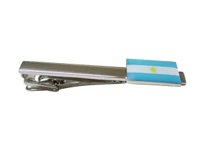 Argentina Flag Pendant Square Tie Clip