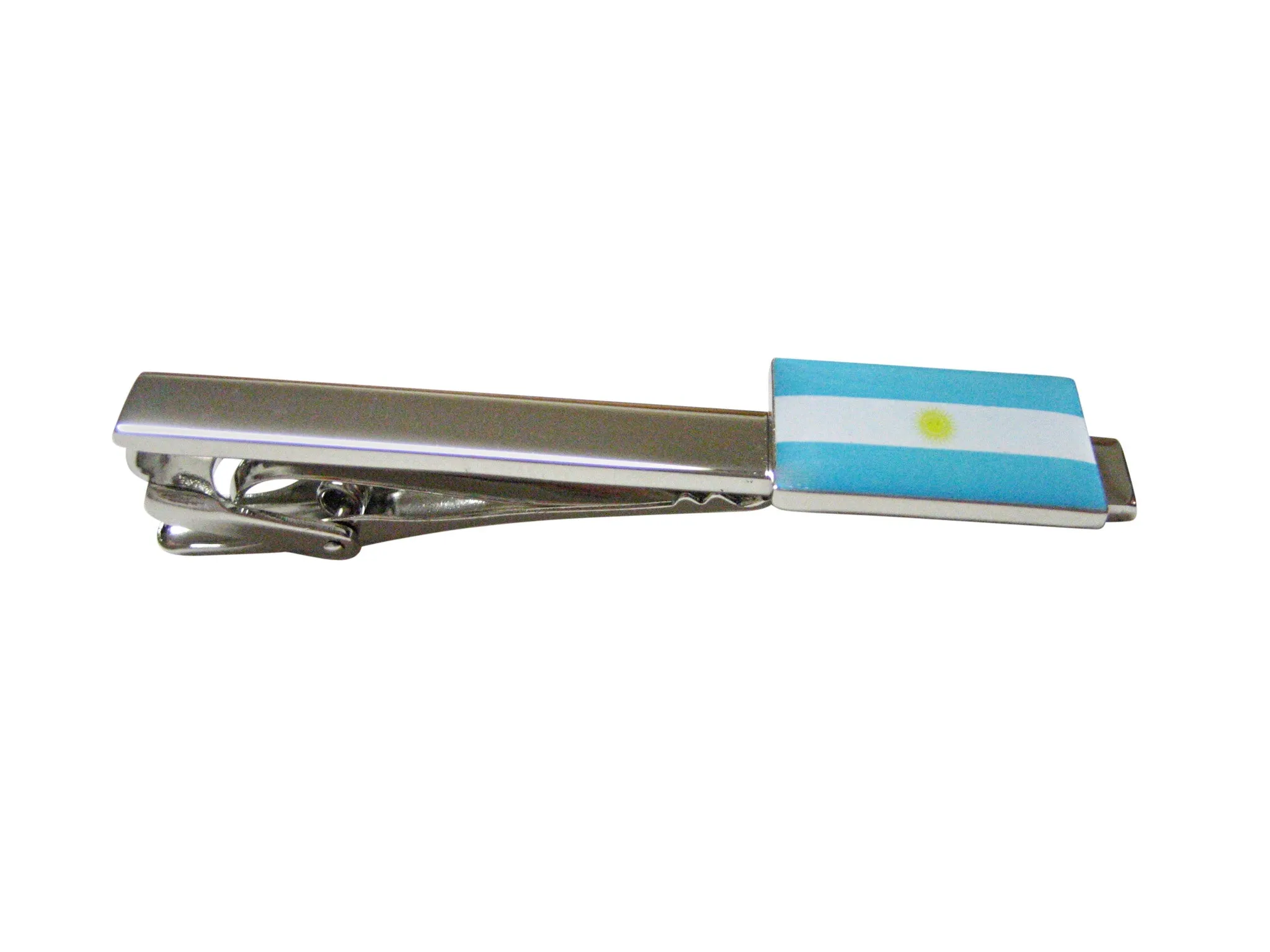 Argentina Flag Pendant Square Tie Clip