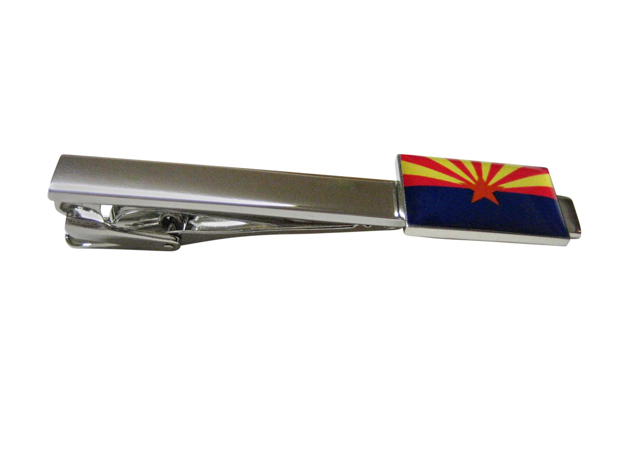 Arizona State Flag Square Tie Clip