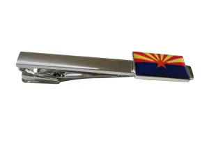 Arizona State Flag Square Tie Clip