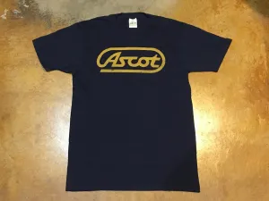 Ascot Track Logo Tee Navy