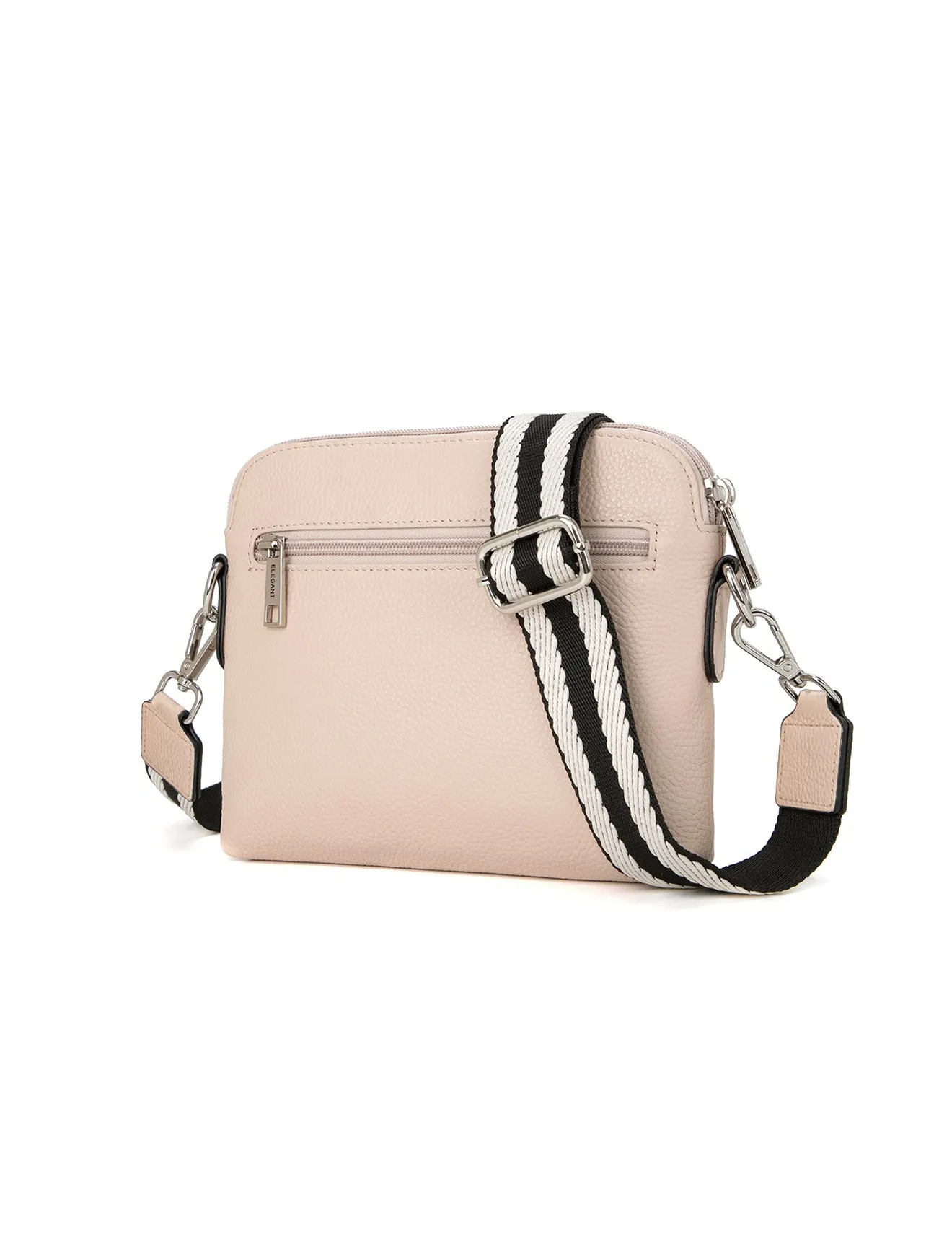 ASHLEY LEATHER BAG WEBBING STRAP- E1-0838-IVORY-SALE