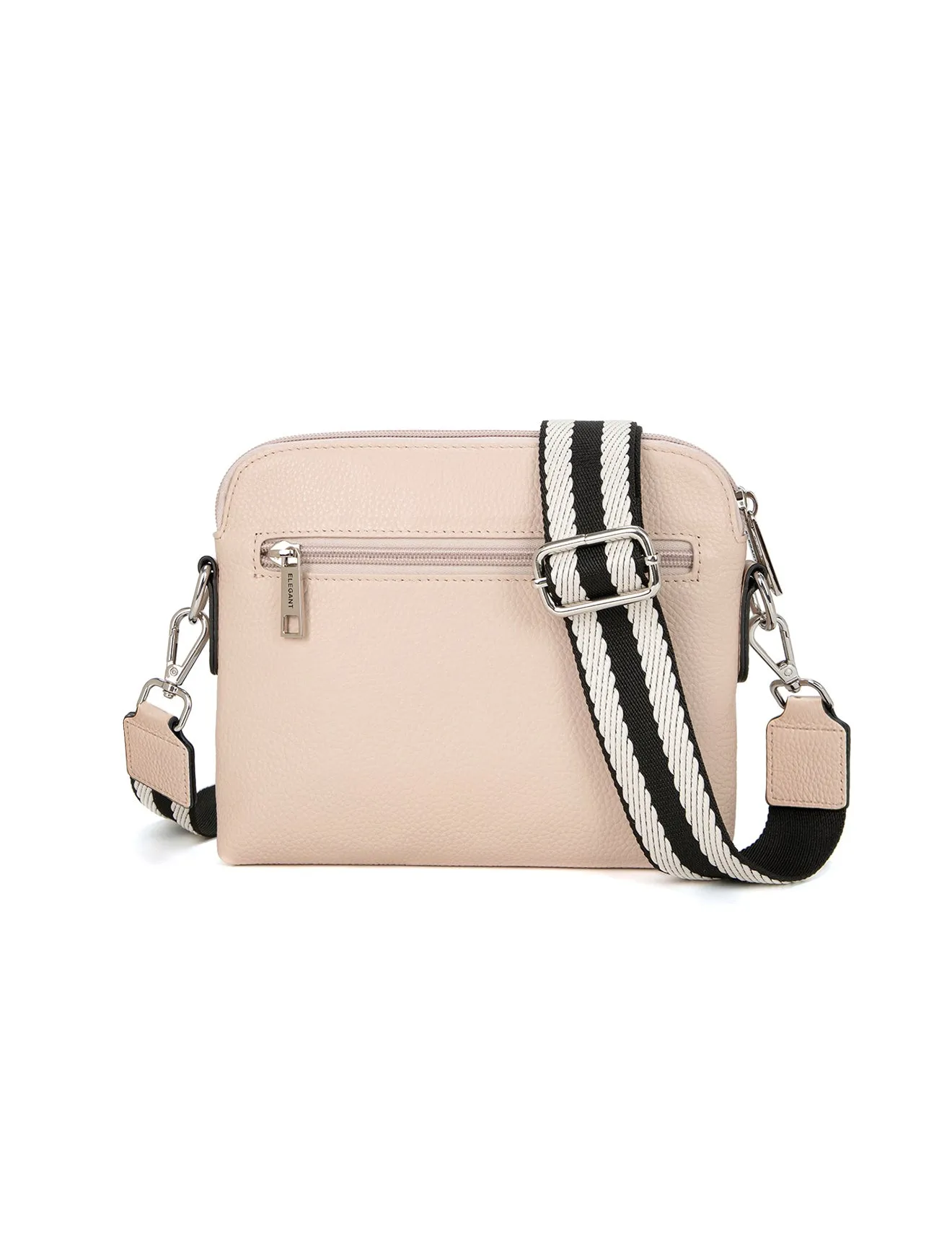 ASHLEY LEATHER BAG WEBBING STRAP- E1-0838-IVORY-SALE