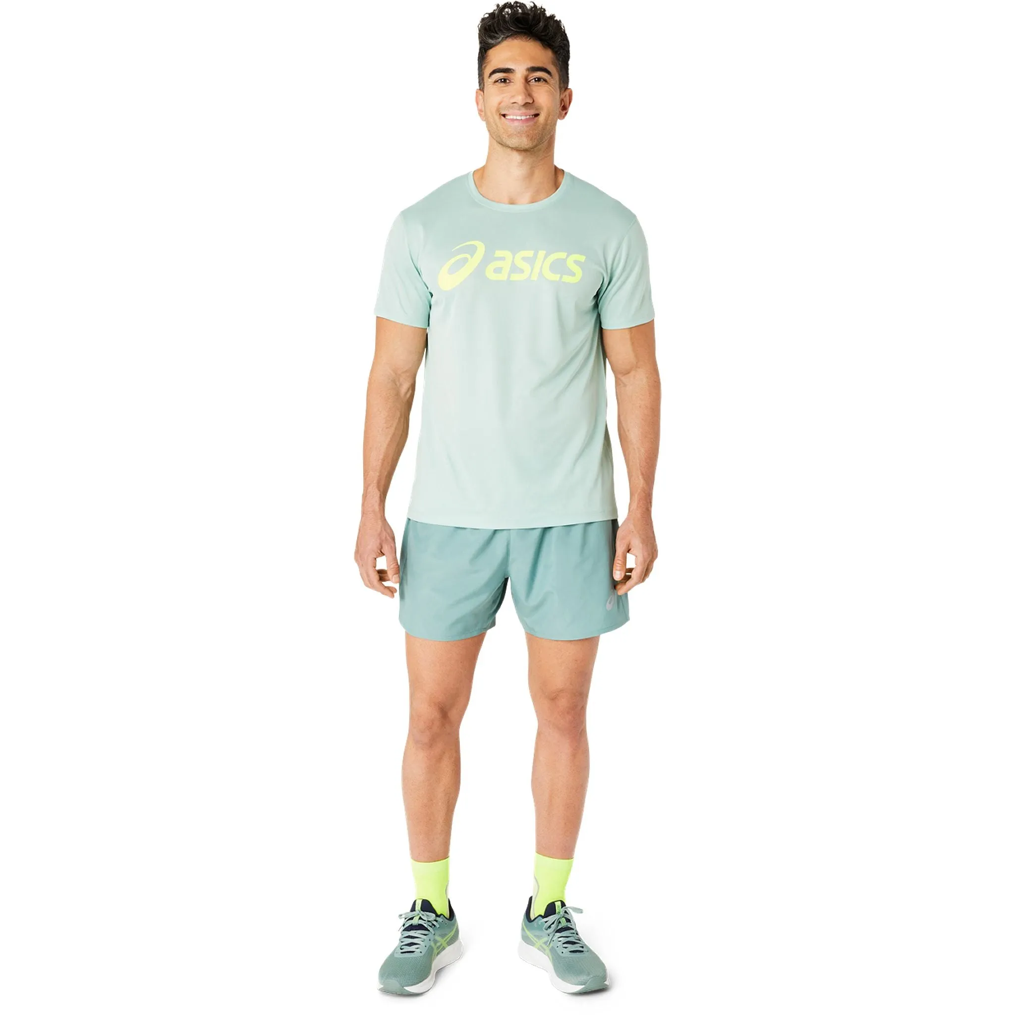 ASICS Silver 5 Inch Mens Shorts