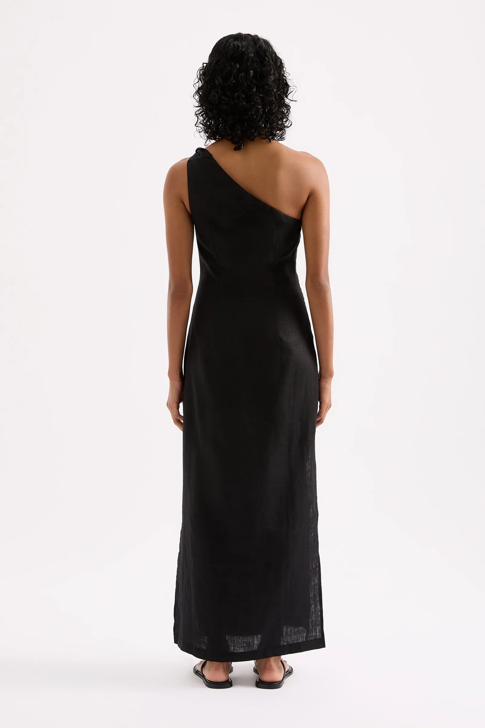 AVERY LINEN MIDI DRESS