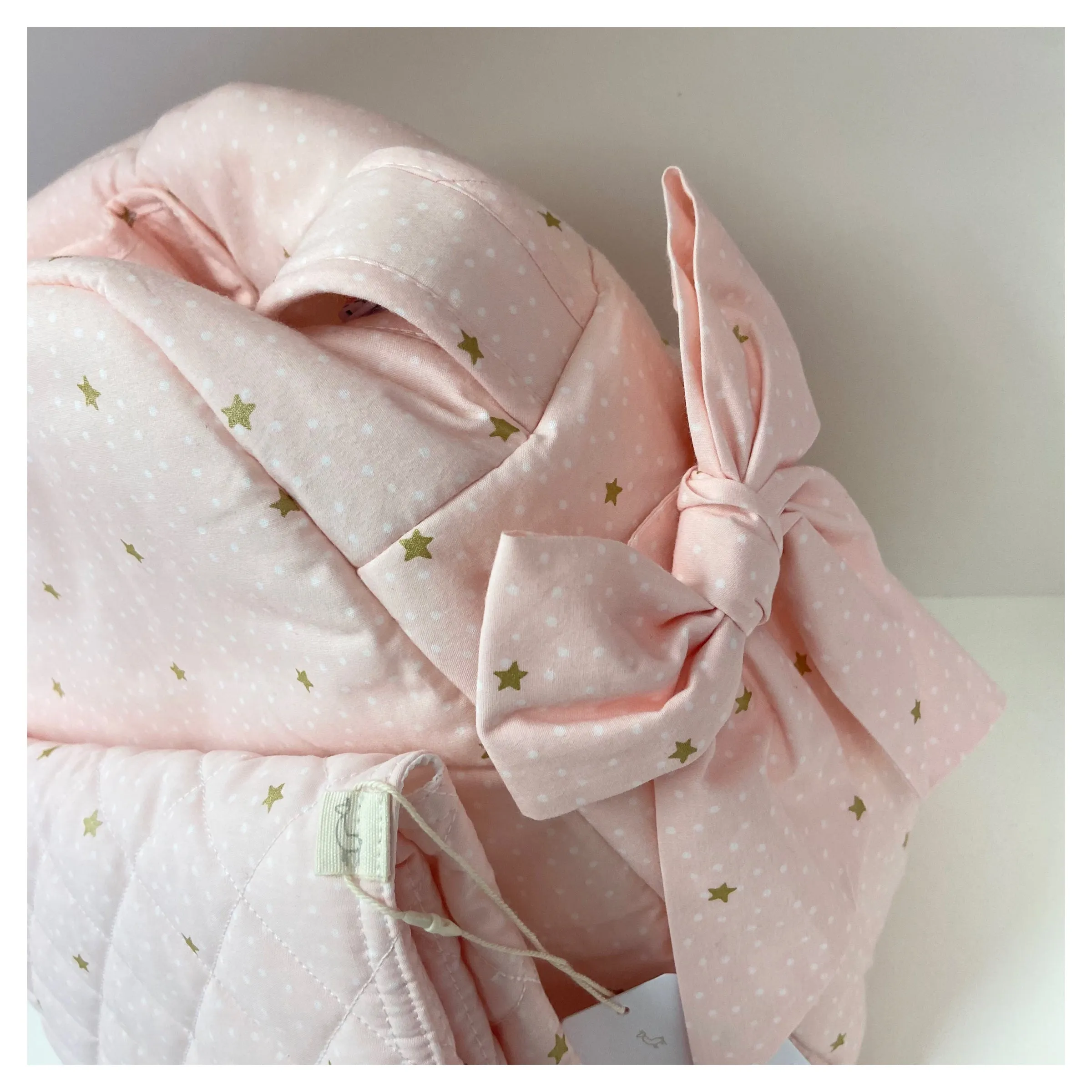 Baby Gi Pink Star & Spots Changing Bag and changing mat