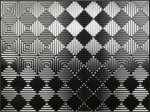 Backsplash Tile Mini Quadro Silver Mirror