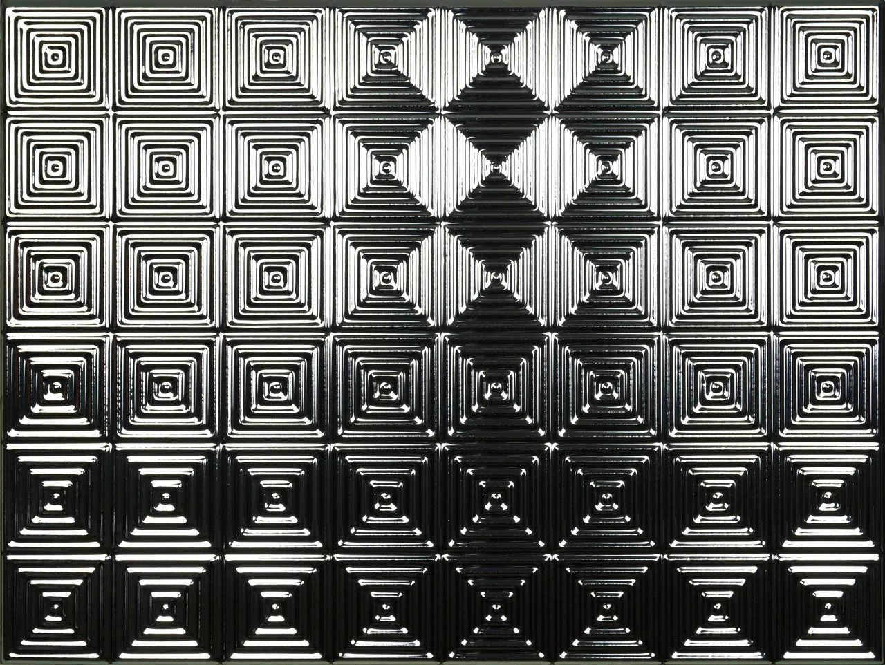 Backsplash Tile Mini Quadro Silver Mirror