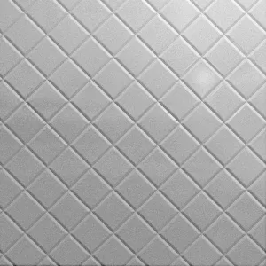 Backsplash Tile Mini Quilted Silver Mirror