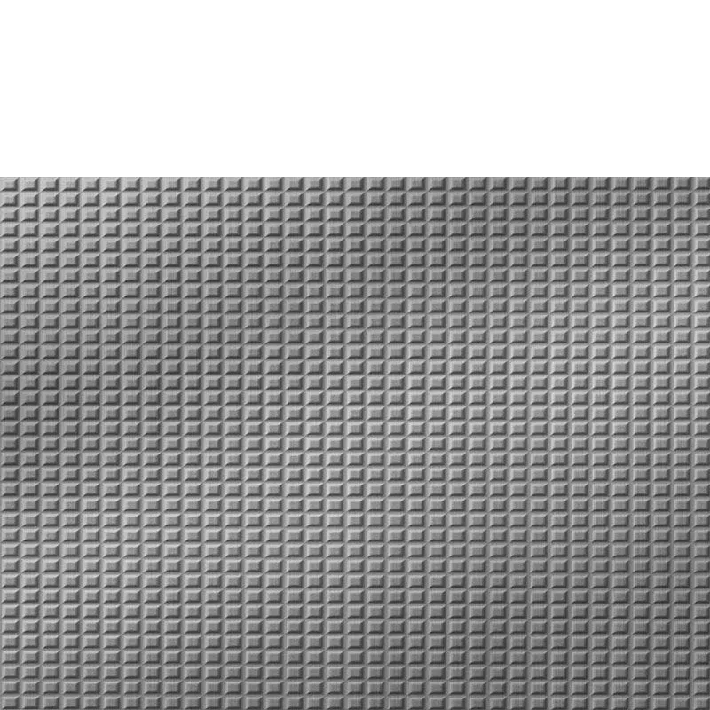 Backsplash Tile Square 5 Brushed Aluminum