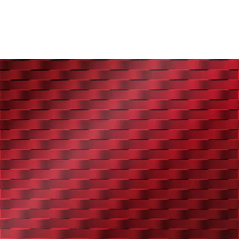 Backsplash Tile Weave Mirror Red