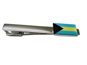Bahamas Flag Square Tie Clip