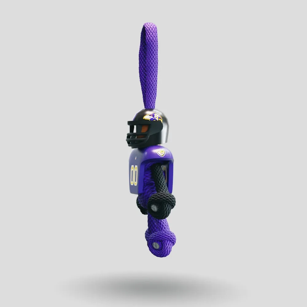 Baltimore Ravens Paracord Buddy Keychain